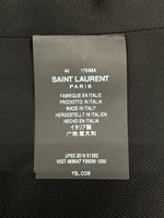 サンローラン Saint Laurent 16年 Pea Coat ピー コート Pコート ウールジャケット エディ期 アウター ブルゾン 黒 469647 Y060W サイズ 44 コート 無地 ブラック 104MT-1065