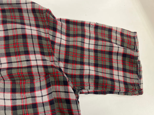 ヴィンテージ vintage 50's～60's 50年代 60年代 harper チェック 開襟 オープンカラーシャツ ボックス ループカラー 半袖シャツ レッド Mサイズ 101MT-4128