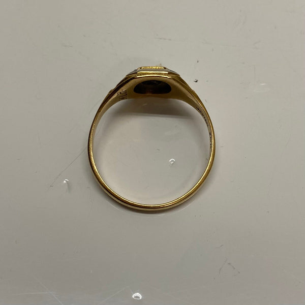 【曜日割引対象外】 【中古】ヴィンテージ vintage 30's JOSTEN カレッジリング 10K 21号 1933年 メンズジュエリー・アクセサリー インディアンジュエリー 指輪・リング ゴールド 201goods-797 VB