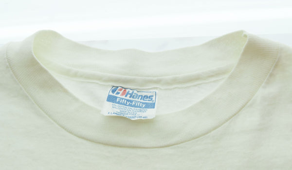 US US古着 USA製 AQUA IMAGES JON Q WRIGHT ルアー フィッシング アート プリント Tシャツ  46-48 Tシャツ ホワイト 103MT-2064