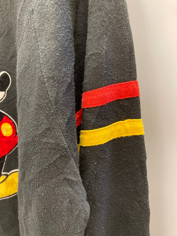 ヴィンテージ vintage 80s Disney ディズニー Mickey ミッキー  US古着 黒 XL スウェット ブラック LLサイズ 101MT-3131