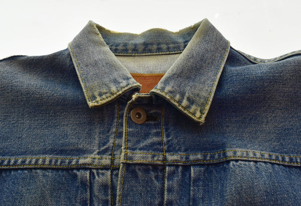 リーバイス Levi's 90s 90's 94年8月製造 71506XX 1st Type初期復刻 日本製 ボタン裏J02 デニムジャケット ヴィンテージ 71506XX 38 ジャケット ブルー 103MT-2297
