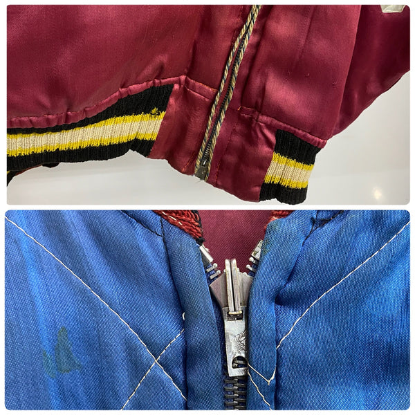 【曜日割引対象外】 ヴィンテージ vintage 50's JAPAN SOUVENIR JACKET スカジャン CHERRY ZIPPER ジャケット レッド 201MT-3775 VB