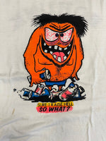 ヴィンテージ vintage US古着 アメカジ キャラT シングルステッチ Tシャツ ホワイト Lサイズ 101MT-4827
