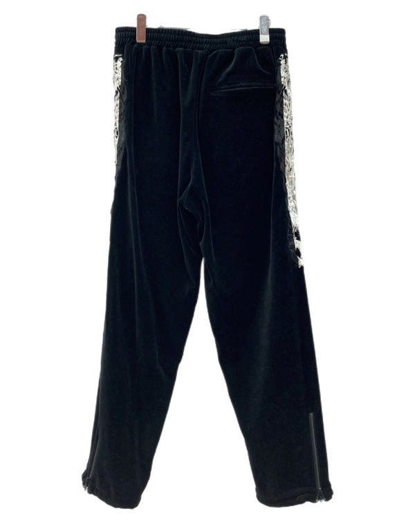 ダブレット doublet 19AW LINED CHAOS EMBROIDERY TRACK PANTSトラック パンツ ベロア 刺繍 ジャージ ズボン 黒 ロゴ 19AW16PT110 ボトムスその他 ブラック Mサイズ 104MB-389
