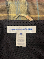 コムデギャルソン COMME des GARCONS SHIRT チェックデザインブルゾン ウールジャケット W13150 ジャケット ブラウン Mサイズ 101MT-4969
