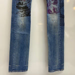 ヒステリックグラマー HYSTERIC GLAMOUR デストロイ オールモンスターズ スタッズ 5AP-0843 デニム ブルー 32サイズ 201MB-1014