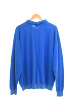 パタゴニア PATAGONIA 90s 90's 襟付きハーフボタン スウェットポロシャツ ヒヤシンスブルー スウェット ブルー LLサイズ 103MT-2516