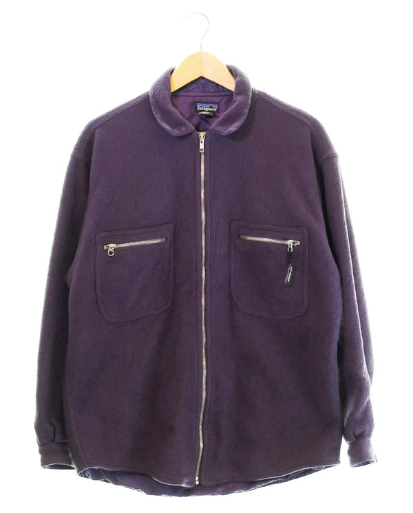 パタゴニア PATAGONIA 90s 90's 90年代 シンチラオーバーシャツ フリースシャツ フリースジャケット 長袖シャツ パープル Mサイズ 103MT-1342