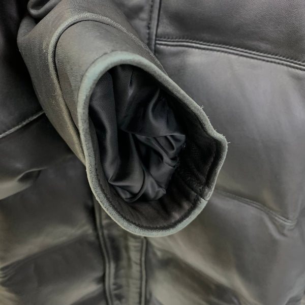 アナログ Analog 00s レザーダウン ジャケット ブラウン Mサイズ 201MT-4864