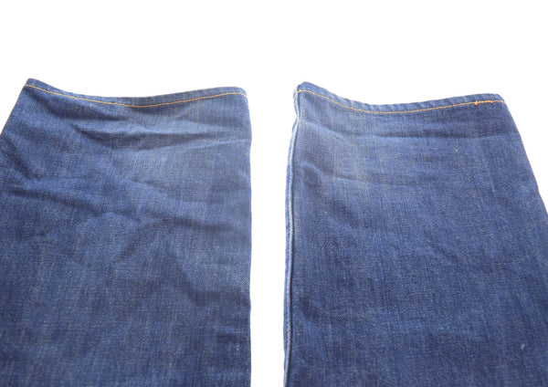 エヴィス EVISU Lot 2001 NO.2 KAMOME ホワイトカモメ プリント デニム パンツ デニム ネイビー 34/35 103MB-670