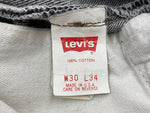 リーバイス Levi's 90s 90年代 501 先染め ブラック ジーンズ ジーパン USA製 ボタン裏544 無地 デニム ブラック W30 L34 104MB-294