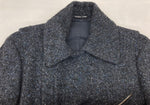 フランクリーダー FRANK LEDER NAVY NEP HERRINGBONE WOOL ヘリンボーンウール モーターサイクルコート マルチジップ ドイツ製 コート 無地 マルチカラー Sサイズ 104MT-939