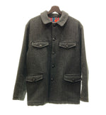 ヴィンテージ VINTAGE ITEM Wool Hunting Jacket ウール ハンティング 動物ボタン HBT ヘリンボーン  サイズ不明 ジャケット 無地 グレー 104MT-457