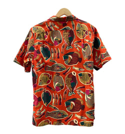 パタゴニア Patagonia Tidal Threads Camp Shirt タイダル スレッズ キャンプ シャツ アロハ 開襟 オープンカラー 魚柄 52567SP25 半袖シャツ 総柄 オレンジ Sサイズ 104MT-1951