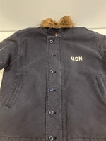 ヒューストン HOUSTON NAVY DEPARTMENT ネイビーデパートメント US NAVY USN N-1 デッキジャケット Military ミリタリー SX65913 38 ジャケット ネイビー 101MT-5019