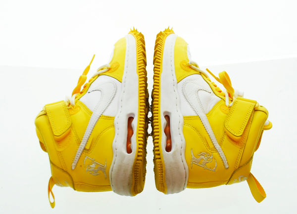 ナイキ NIKE OFF-WHITE AIR FORCE 1 MID オフ-ホワイト エアフォース 1 ミッド スニーカー 黄色 DR0500-101 メンズ靴 スニーカー イエロー 27cm 103S-460