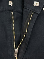 ネヴァーフォーゲット NVRFRGT DETACHABLE UTILITY CURVED LEG PANTS カーヴ レッグ パンツ 2WAY ジップフライ バギー 黒 無地 NF251P06 ボトムスその他 ブラック サイズ 2 104MB-253