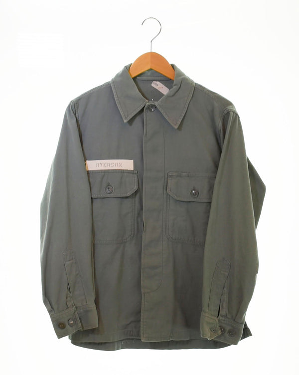 ミリタリー Military 50's U.S.AIR FORCE USAF 実物 アメリカ空軍 Utility Sage Green ユーティリティシャツ 長袖シャツ グリーン 103MT-957