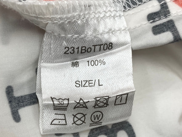 ボット BoTT ユニセックス LOVE BOTT Pajama パジャマパンツ アイラブ I♡NY オマージュ ロゴ プリント トレンド Y2K WHITE ホワイト系 白 231BoTT08 ボトムスその他 総柄 ホワイト Lサイズ 104LB-47