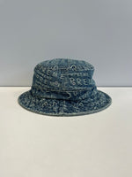 シュプリーム SUPREME 21SS Warp Jacquard Logos Denim Crusher ワープジャカードロゴ デニムクラッシャー バケットハット 帽子 メンズ帽子 ハット ブルー 101hat-183
