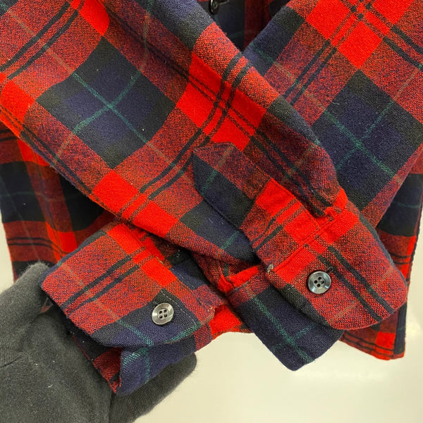 【曜日割引対象外】 ペンドルトン PENDLETON 60's ボードシャツ ウール オープンカラーシャツ 長袖シャツ レッド Mサイズ 201MT-4759 VB