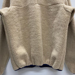 【曜日割引対象外】 パタゴニア PATAGONIA 90's USA製 レトロ カーディガン フリース ジャケット ベージュ Mサイズ 201MT-4635 VB