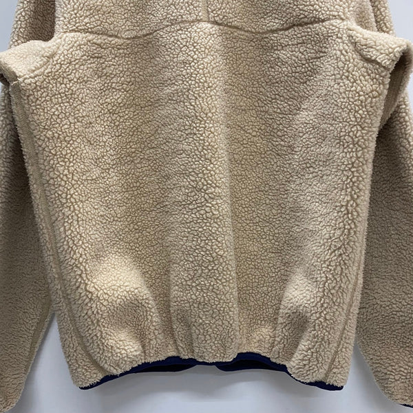 【曜日割引対象外】 パタゴニア PATAGONIA 90's USA製 レトロ カーディガン フリース ジャケット ベージュ Mサイズ 201MT-4635 VB