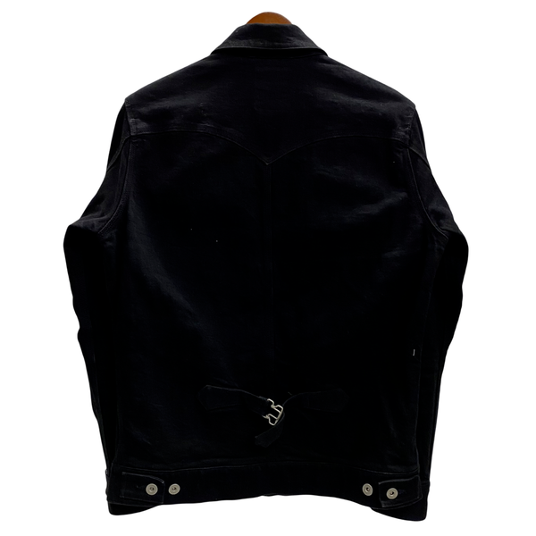 スカルフライト SKULL FLIGHT RIDERS STRETCH DENIM G JACKET ジャケット ブラック 40サイズ 201MT-4694