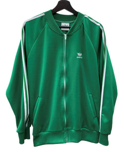 アディダス adidas 80's USA製 Track Jacket トラック ジャケット 緑 ジャージ ロゴ グリーン Lサイズ 104MT-2046