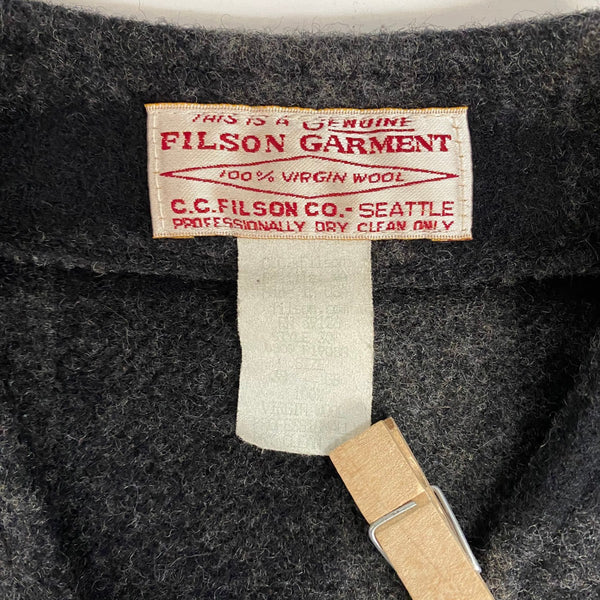 【曜日割引対象外】 フィルソン FILSON 90's マッキーノ ウール ベスト USA製 ベスト ブラック 38サイズ 201MT-4326 VB
