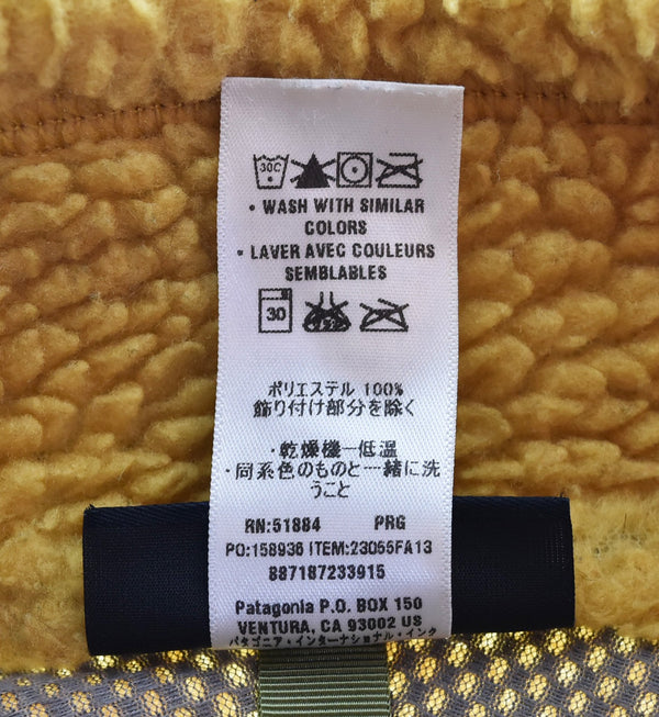 パタゴニア PATAGONIA クラシック レトロX フリース ジャケット シンチラ 13AW SYNCHILLA 23055FA13 ジャケット イエロー Lサイズ 103MT-3439