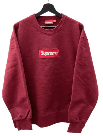 シュプリーム SUPREME 22FW Box Logo Crewneck Cardinal ボックス ロゴ クルーネック カーディナル スウェット 赤 スウェット ロゴ レッド Lサイズ 104MT-1301