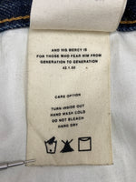 フィアオブゴッド FEAR OF GOD Ancle Slim Zip Jeans アンクル スリム ジップ ジーンズ 青 無地 184108 デニム ブルー THIRTY ONE 104MB-325