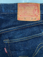 サムライジーンズ SAMURAI JEANS 17oz 零 シリーズ 23 DENIM PANTS デニム パンツ ボタンフライ テーパード 濃紺 パッチ ジーンズ 青 ロゴ S713VX デニム ブルー サイズ W32 L34 104MB-171