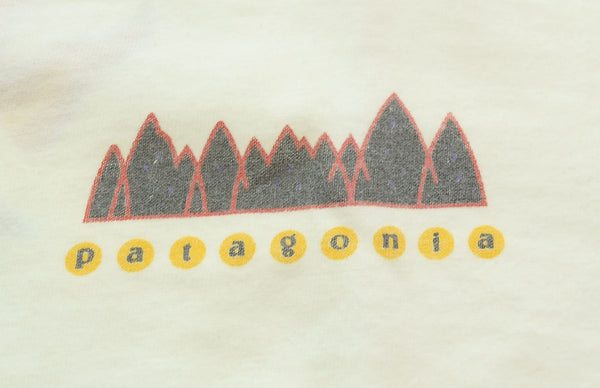 パタゴニア PATAGONIA 90s USA製 黒タグ 生態系 プリント 半袖Tシャツ 白 Tシャツ ホワイト Lサイズ 103MT-1893