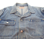 ラルフローレン RalphLauren 80s 90s 白タグ デニムトラッカージャケット 4つポケット 80's 90's ジャケット ブルー Lサイズ 103MT-3559