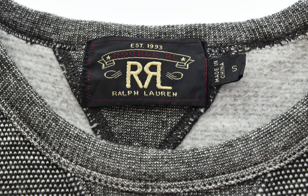 ダブルアールエル RRL ラルフローレン DOUBLE RL 両V スウェット ゴマシオ スウェット ブラック Sサイズ 103MT-2406