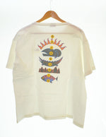 パタゴニア PATAGONIA 90s USA製 黒タグ 生態系 プリント 半袖Tシャツ 白 Tシャツ ホワイト Lサイズ 103MT-1893