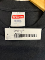 シュプリーム SUPREME The Real Shit L/S Tee ロゴプリント 長袖カットソー 黒 ロンT ブラック Lサイズ 101MT-4144