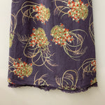 カネコイサオ kaneko isao ワンダフルワールド かごブーケ柄 チュールスカート スカート パープル 201LB-104