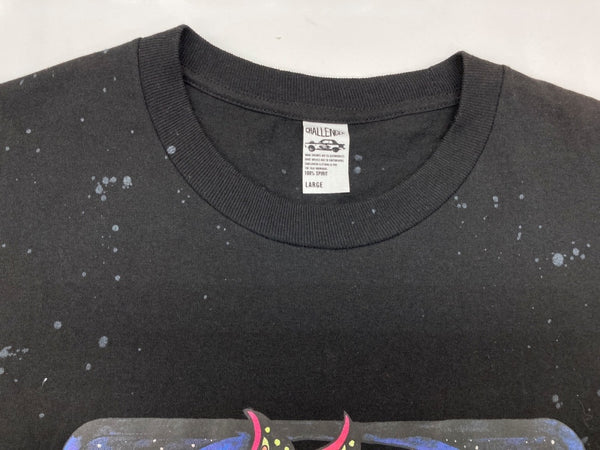 チャレンジャー CHALLENGER 内山幸也コラボ UCCHI BANDANA FROG TEE バンダナ フロッグ カエル 半袖 カットソー クルーネック スピリット ロゴ BLACK 黒 Tシャツ プリント ブラック Lサイズ 104MT-1804