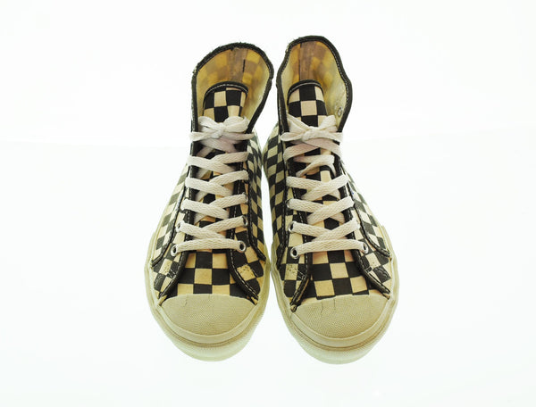 バンズ VANS  90s 90's USA製 GODDARD ゴッダード チェッカー ヴィンテージ 2356375 レディース靴 スニーカー ブラック 5 103S-1009