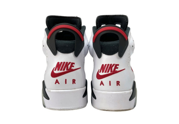 ナイキ NIKE 20年製 AIR JORDAN 6 RETRO CARMINE エア ジョーダン レトロ カーマイン AJ6 スウッシュロゴ 白 赤 黒 CT8529-106 メンズ靴 スニーカー レッド 27.5cm 104S-845
