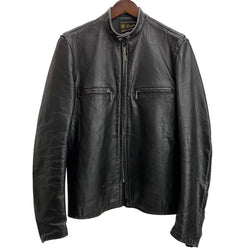 【曜日割引対象外】 ヴィンテージ vintage 60's 70's ブルックス BROOKS LEATHER SPORTSWEAR J-100TYPE SINGLE RIDERS JACKET ジャケット ブラック 201MT-3861 VB