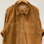 ステューシー STUSSY 22AW Wide Wale Cord Zip コーデュロイ ワーク 1110243 ジャケット ブラウン XLサイズ 201MT-4159
