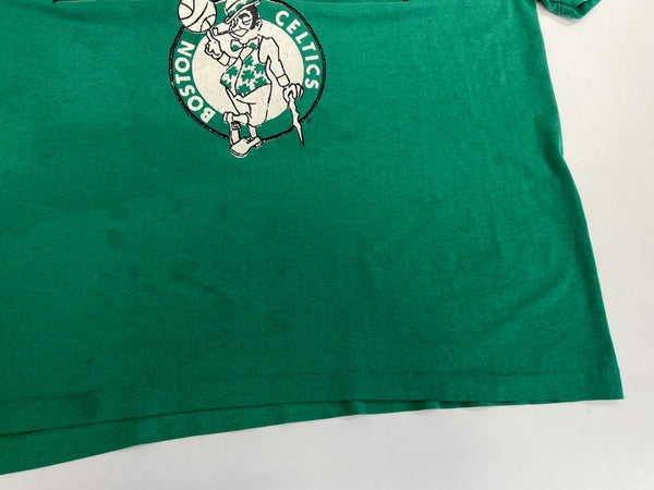 チャンピオン Champion 80's 80年代 トリコタグ BOSTON CELTICS ボストン セルティックス NBA MADE IN USA VINTAGE ヴィンテージ XL Tシャツ グリーン LLサイズ 101MT-4729