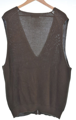 ワイズ Y's Y’s for men 90年代 ジップベスト 茶タグ ベスト ブラウン 103MT-3367