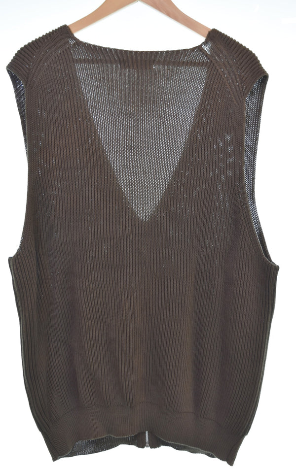 ワイズ Y's Y’s for men 90年代 ジップベスト 茶タグ ベスト ブラウン 103MT-3367