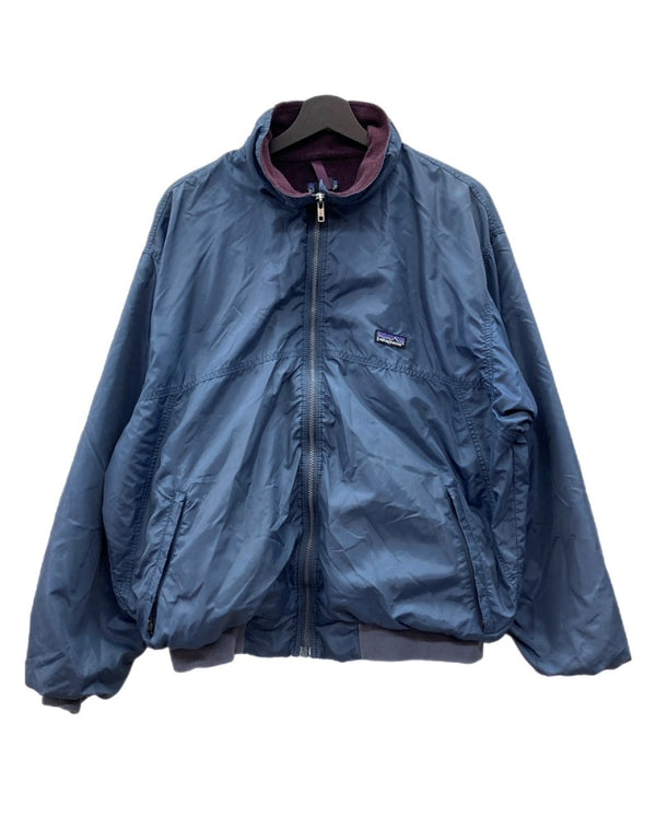 パタゴニア Patagonia SHELLED SYNCHILLA JACKET シェルド シンチラ ジャケット ジップアップ アウトドア フリース 紺 ジャケット ロゴ ネイビー Lサイズ 104MT-1858